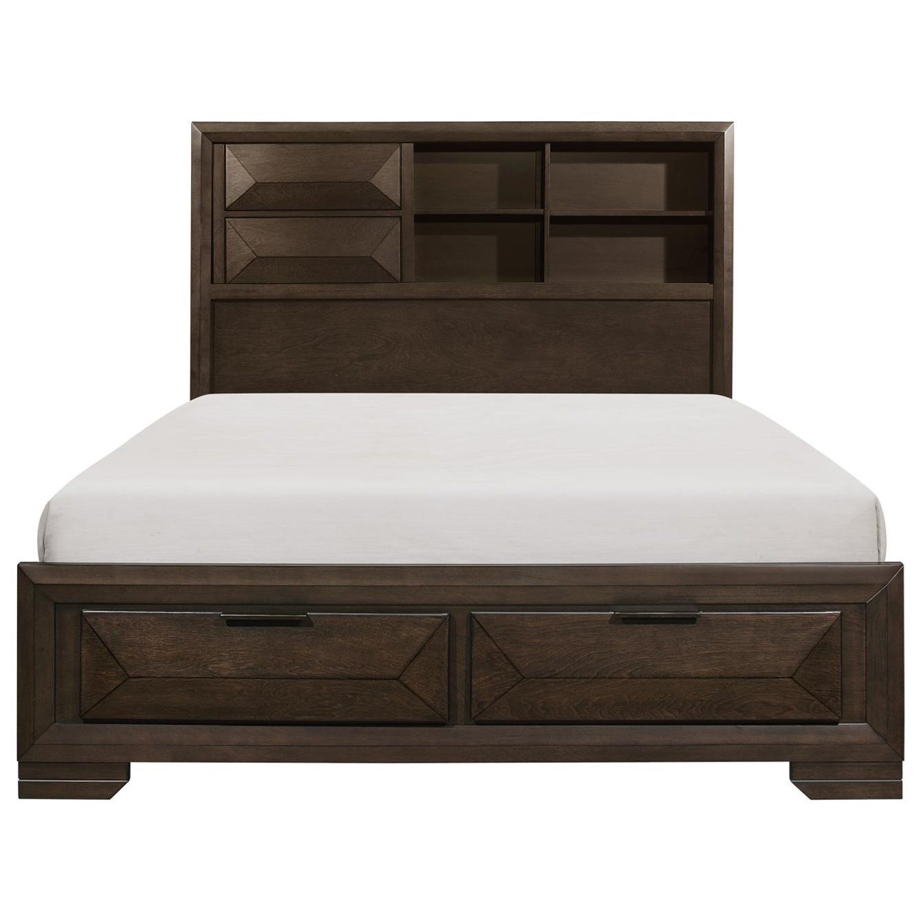 Homelegance Chesky Contemporary California King Bookcase Bed with